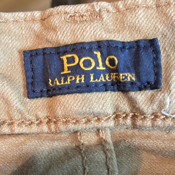 Ralph Lauren Authentic Tan Khaki Slim Straigjt Varicm Denim Jeans Size 33x30 - Picture 1 of 9